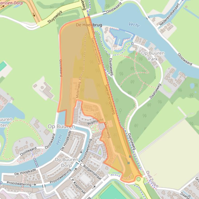 Kaart van postcodegebied 3604AV.