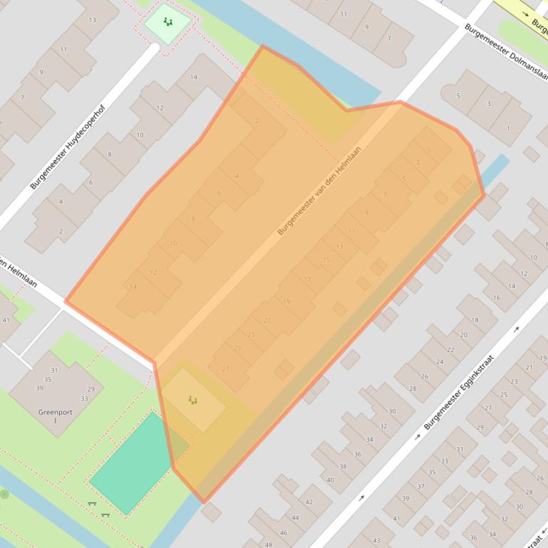 Kaart van postcodegebied 3604CD.