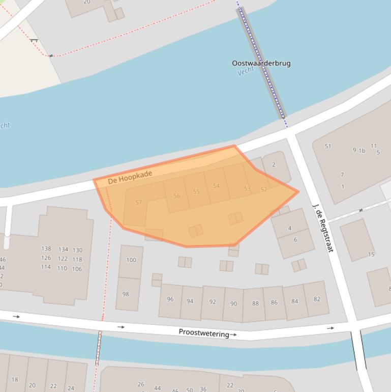 Kaart van postcodegebied 3604DV.