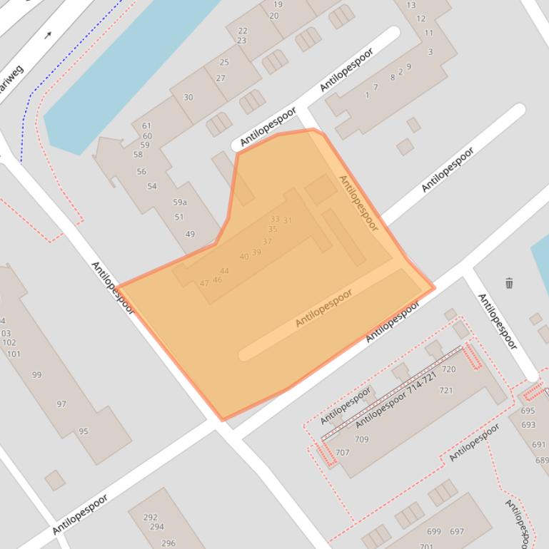 Kaart van postcodegebied 3605CC.