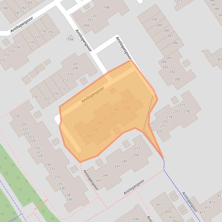 Kaart van postcodegebied 3605CT.