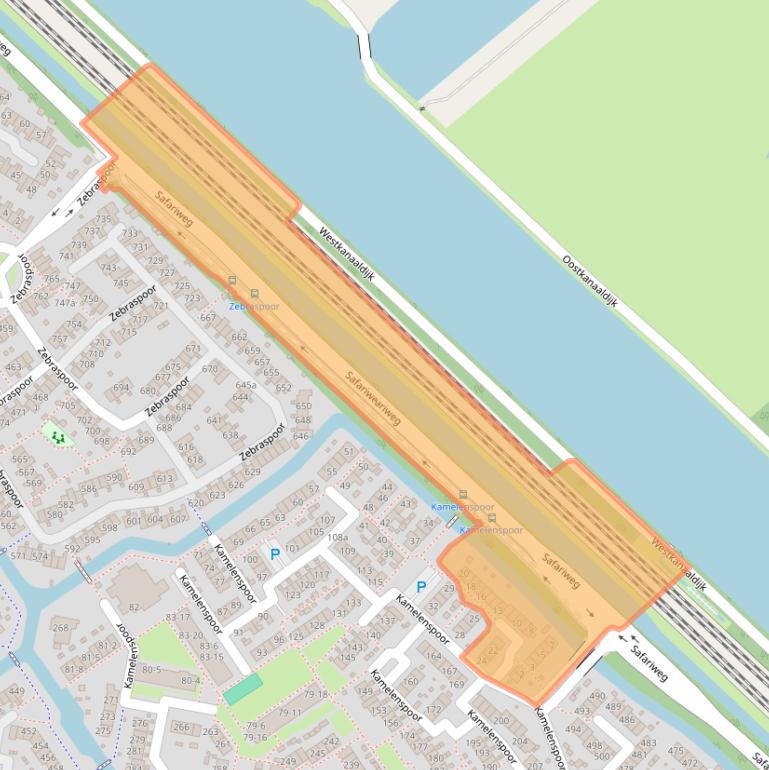 Kaart van postcodegebied 3605EA.