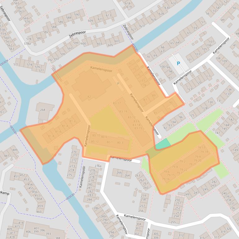 Kaart van postcodegebied 3605ED.