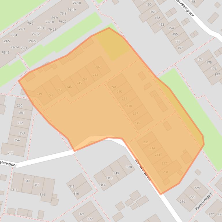 Kaart van postcodegebied 3605EN.
