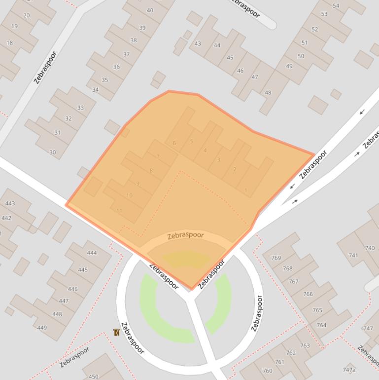 Kaart van postcodegebied 3605GA.