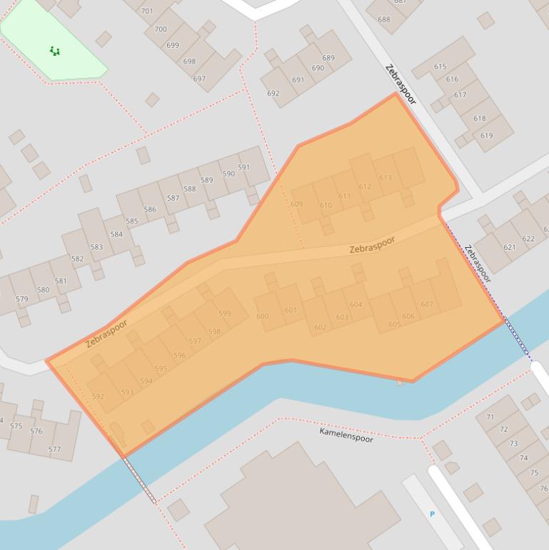 Kaart van postcodegebied 3605HJ.