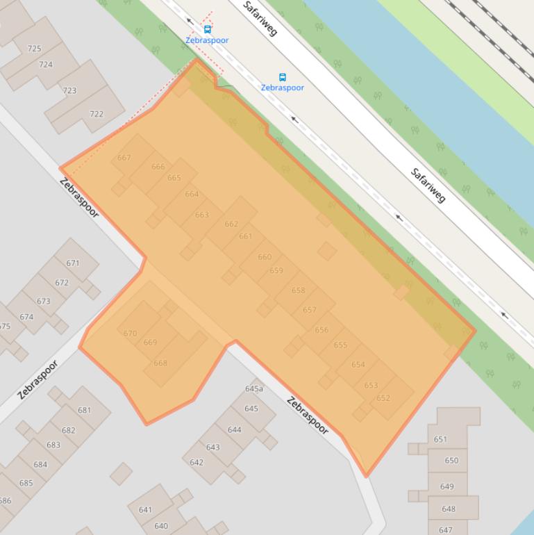 Kaart van postcodegebied 3605HM.