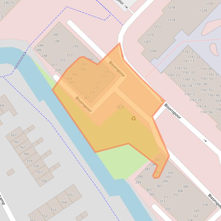 Kaart van postcodegebied 3605JP.