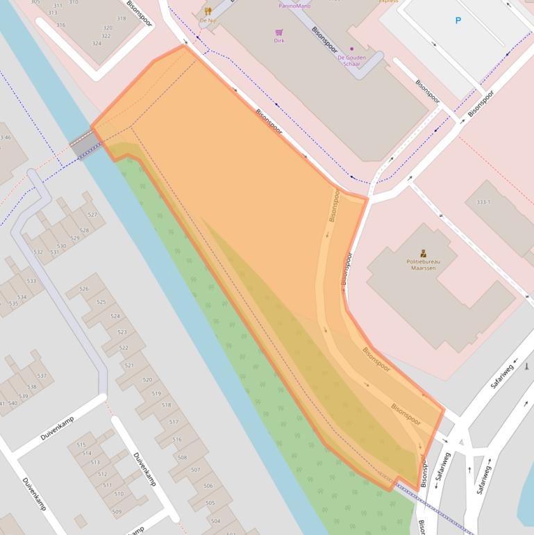 Kaart van postcodegebied 3605JT.