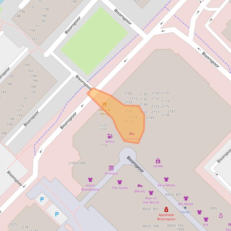 Kaart van postcodegebied 3605KB.