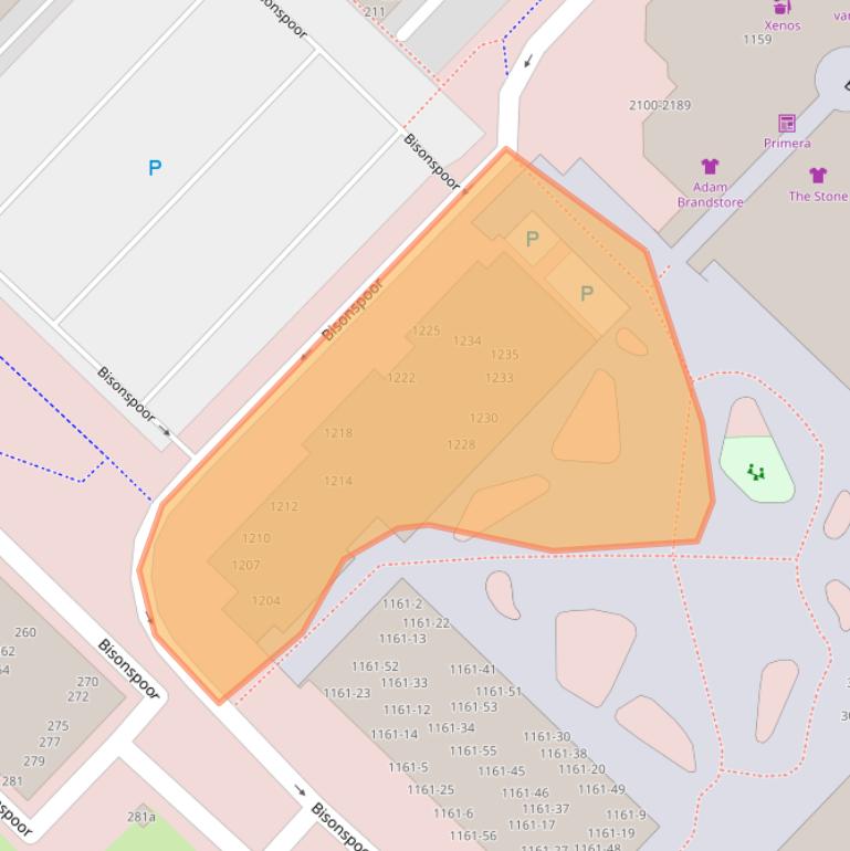 Kaart van postcodegebied 3605KZ.