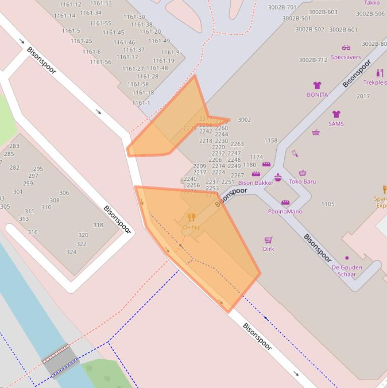 Kaart van postcodegebied 3605LS.