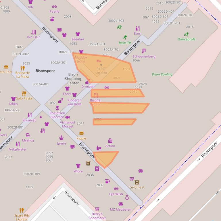 Kaart van postcodegebied 3605LV.