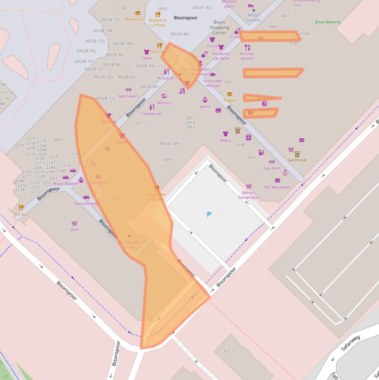 Kaart van postcodegebied 3605LW.