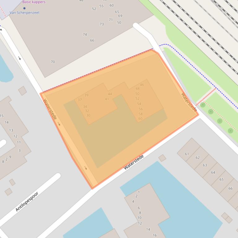 Kaart van postcodegebied 3605NB.