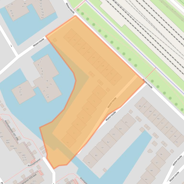 Kaart van postcodegebied 3605NC.