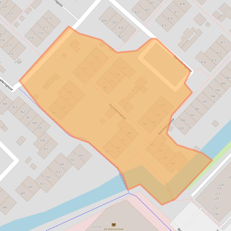 Kaart van postcodegebied 3605TC.