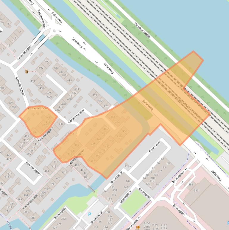 Kaart van postcodegebied 3605TG.