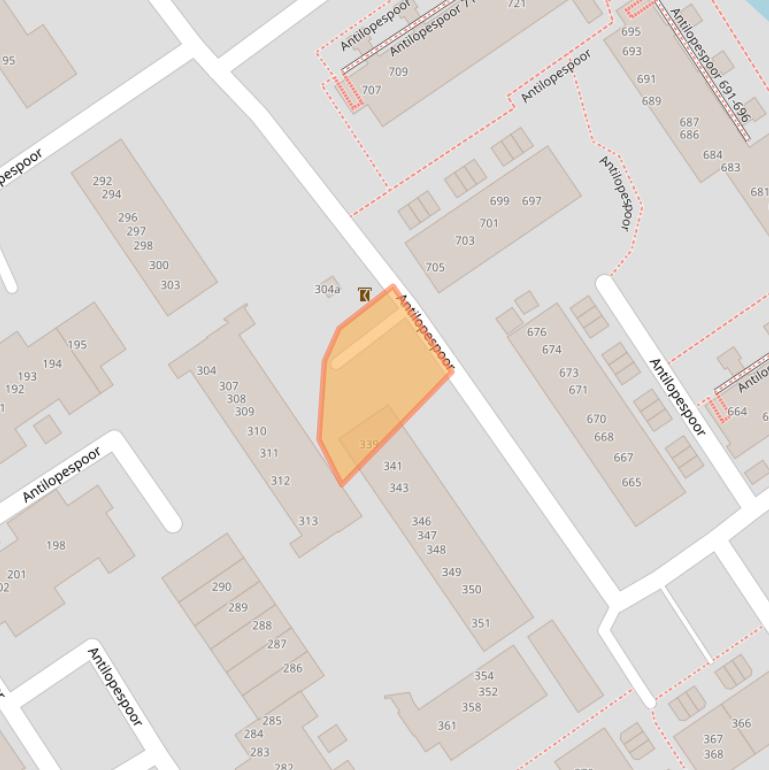 Kaart van postcodegebied 3605VA.