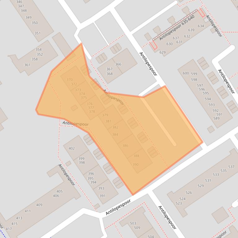 Kaart van postcodegebied 3605VE.