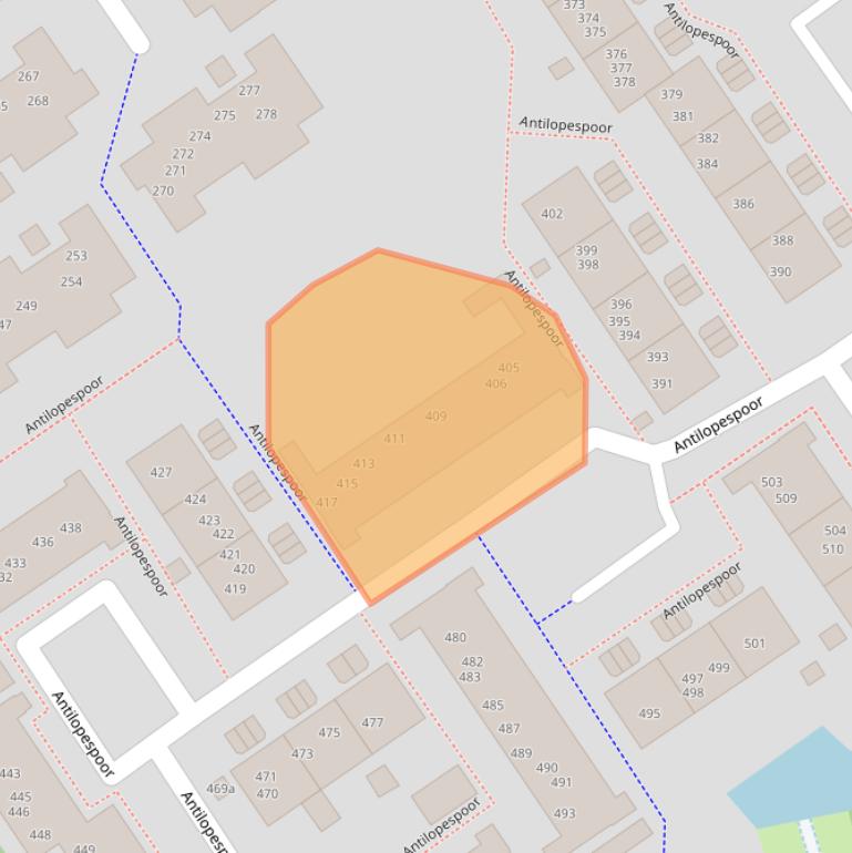 Kaart van postcodegebied 3605VH.