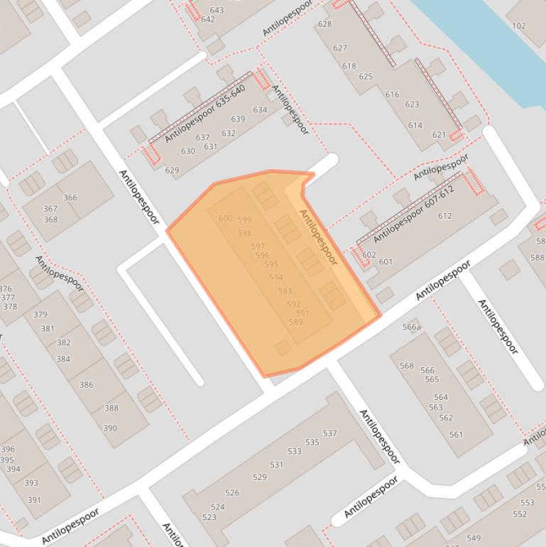 Kaart van postcodegebied 3605XE.