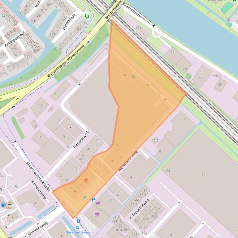 Kaart van postcodegebied 3606AH.