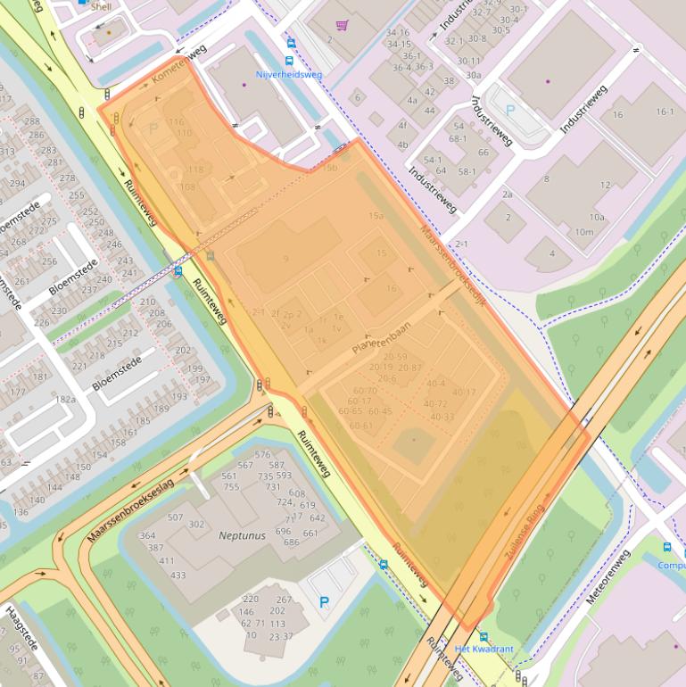 Kaart van postcodegebied 3606AK.