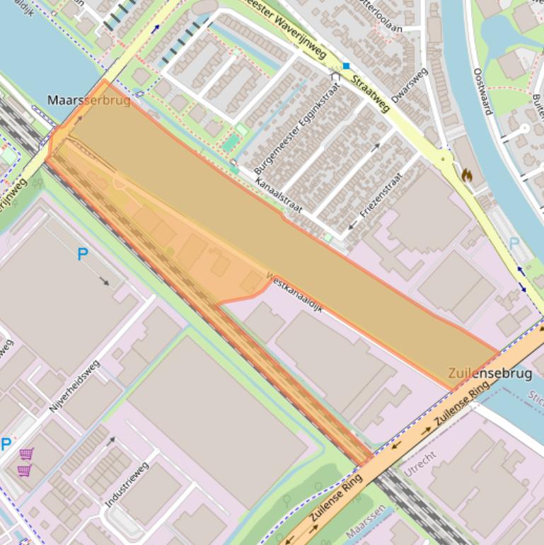 Kaart van postcodegebied 3606AM.