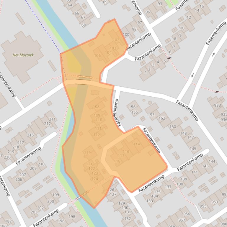 Kaart van postcodegebied 3607CE.