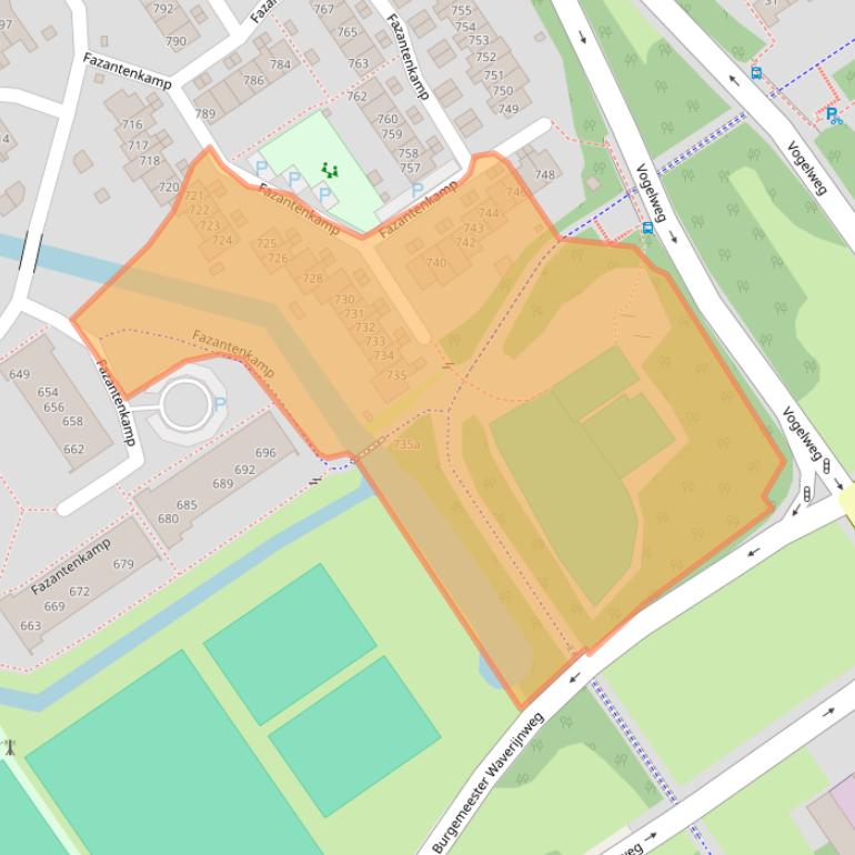 Kaart van postcodegebied 3607DS.