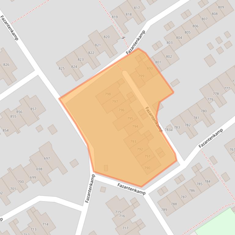 Kaart van postcodegebied 3607EA.