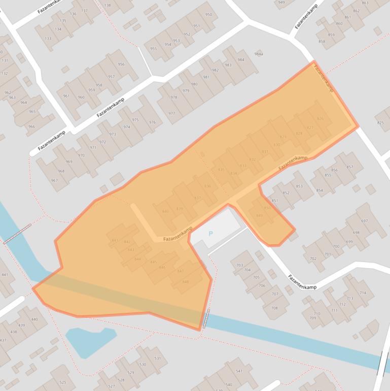 Kaart van postcodegebied 3607EC.