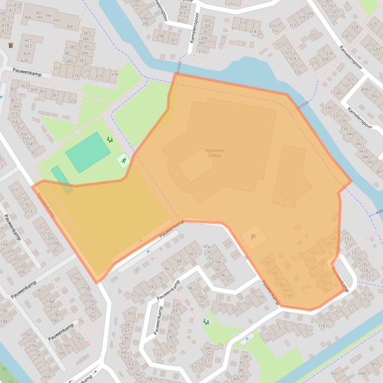 Kaart van postcodegebied 3607GK.