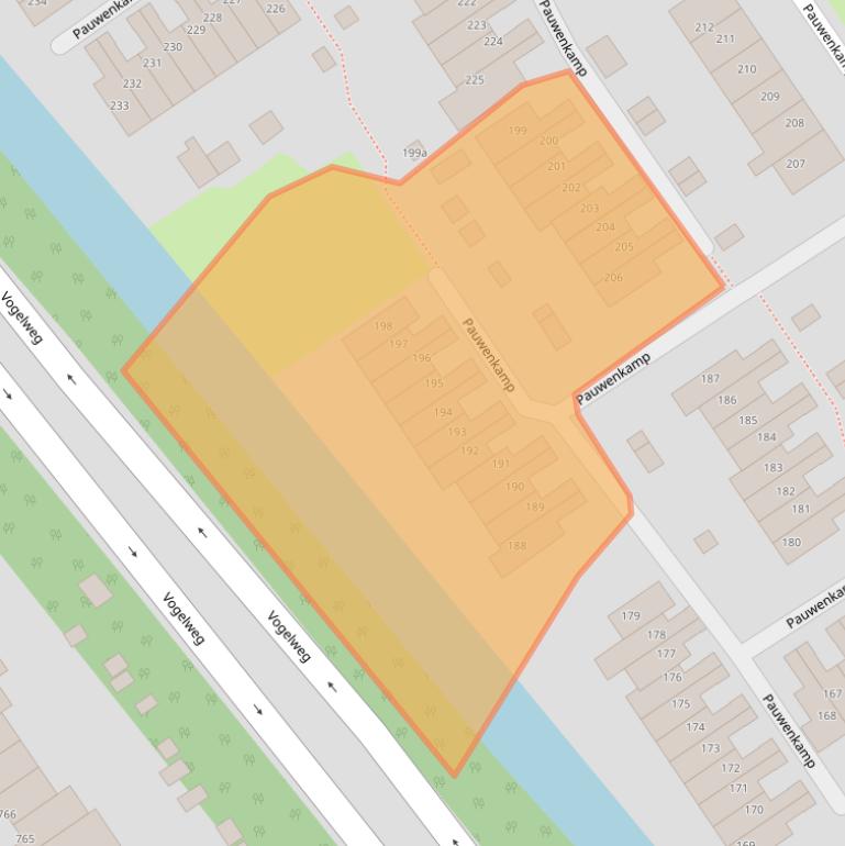 Kaart van postcodegebied 3607GP.