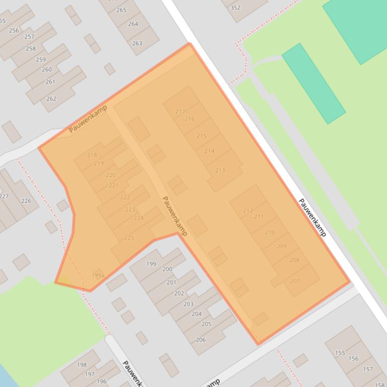 Kaart van postcodegebied 3607GR.