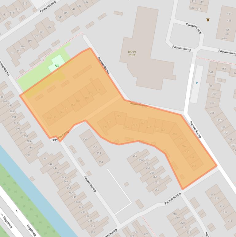 Kaart van postcodegebied 3607GV.