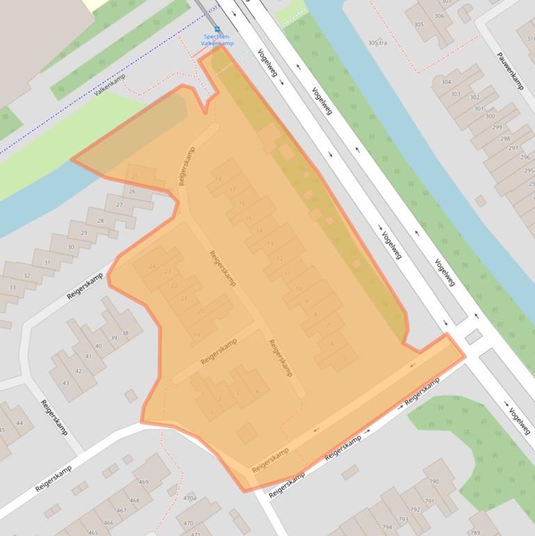 Kaart van postcodegebied 3607HA.