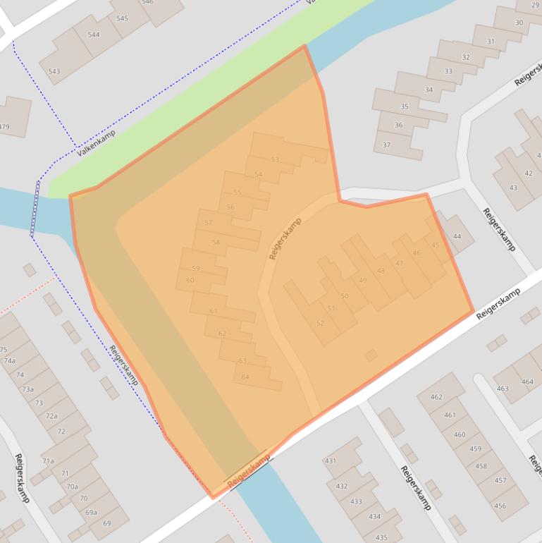 Kaart van postcodegebied 3607HC.