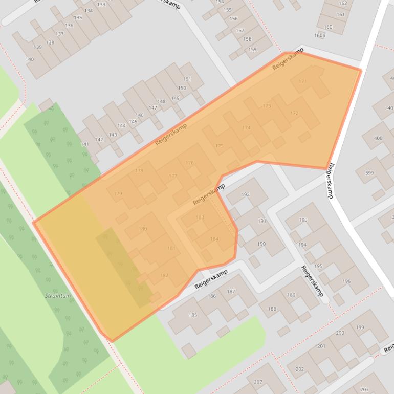 Kaart van postcodegebied 3607HJ.