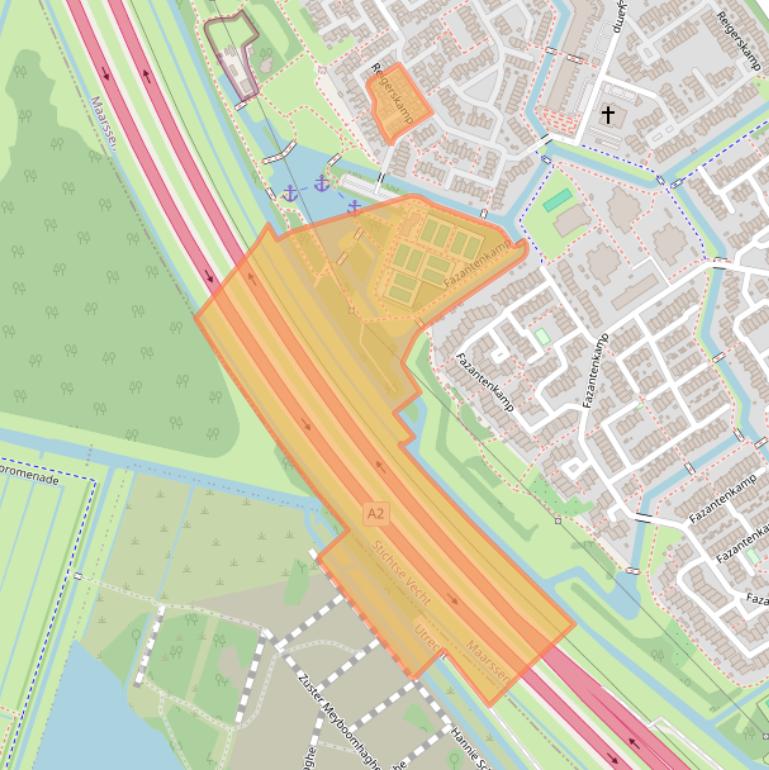Kaart van postcodegebied 3607HM.