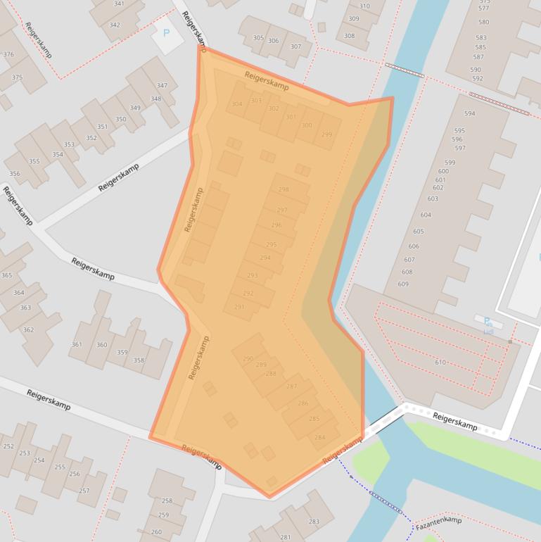 Kaart van postcodegebied 3607HR.