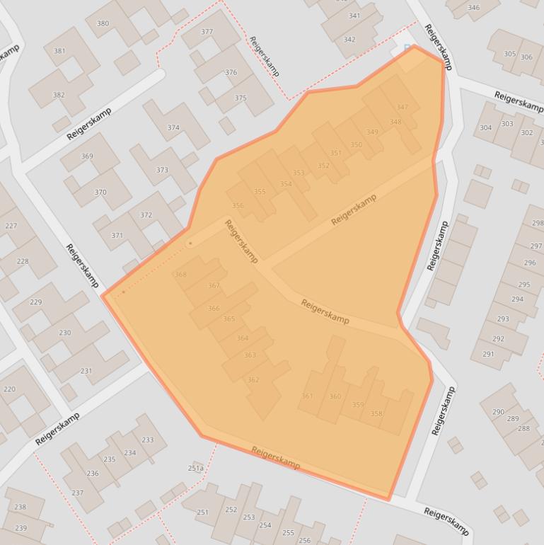 Kaart van postcodegebied 3607HV.