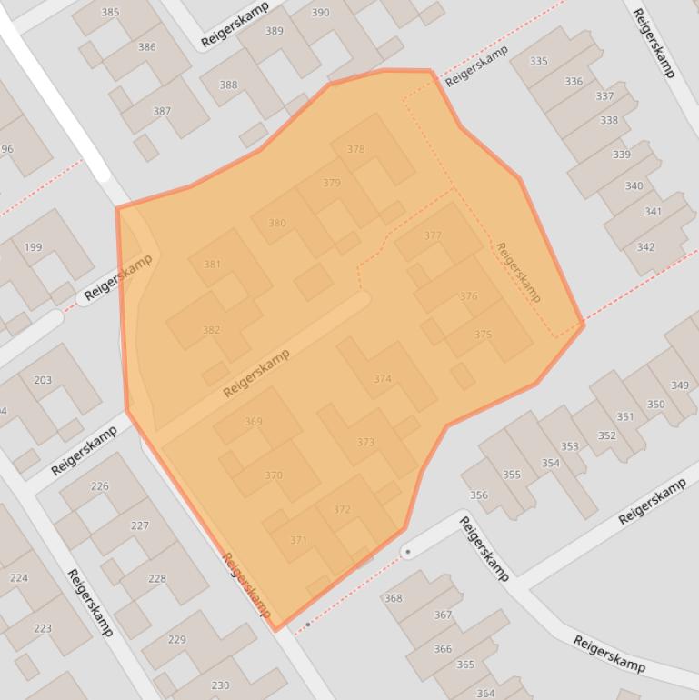 Kaart van postcodegebied 3607HW.