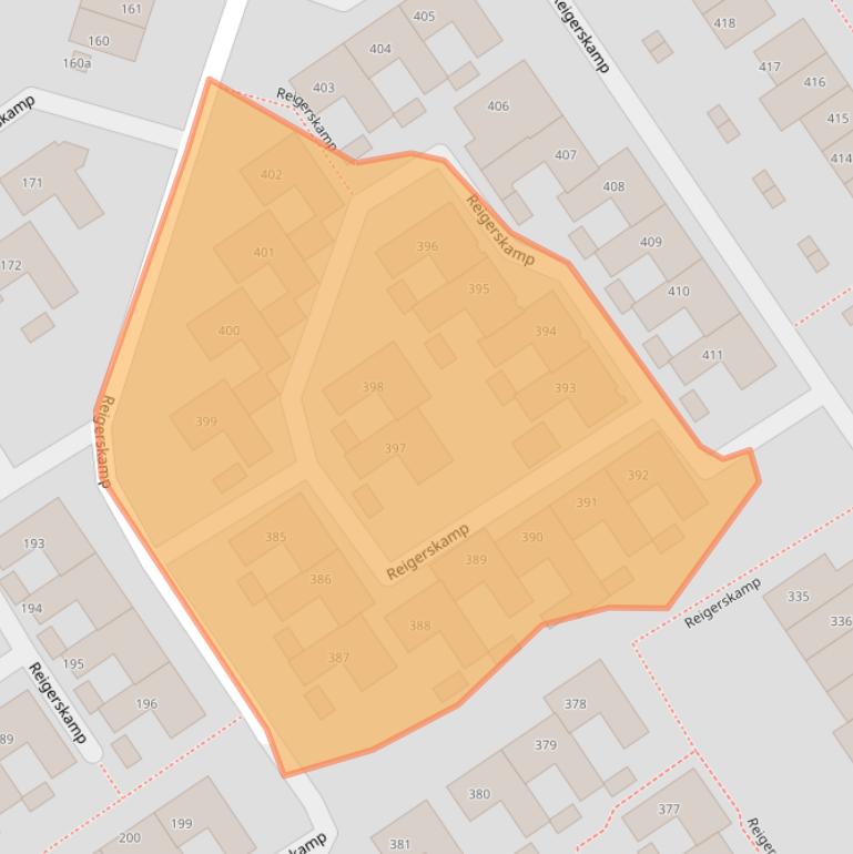 Kaart van postcodegebied 3607HX.