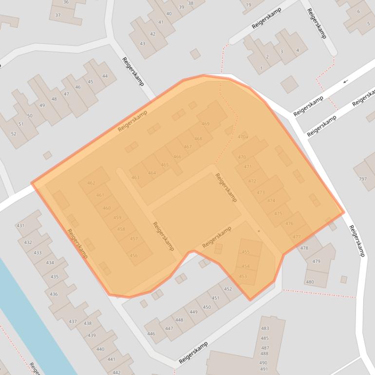 Kaart van postcodegebied 3607JB.