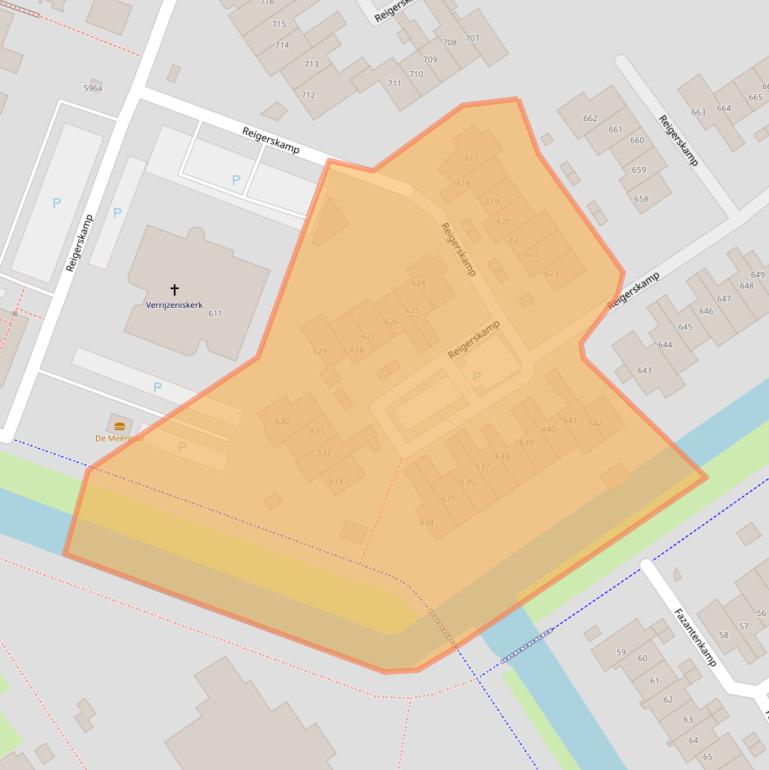 Kaart van postcodegebied 3607JL.