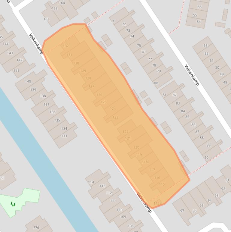 Kaart van postcodegebied 3607LG.