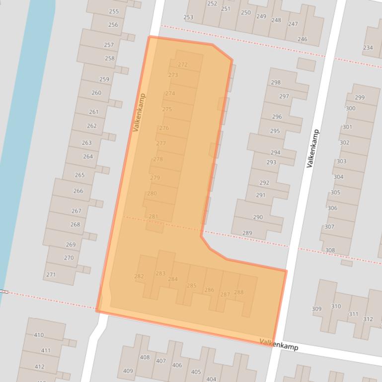 Kaart van postcodegebied 3607LN.