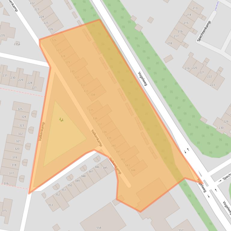 Kaart van postcodegebied 3607LS.